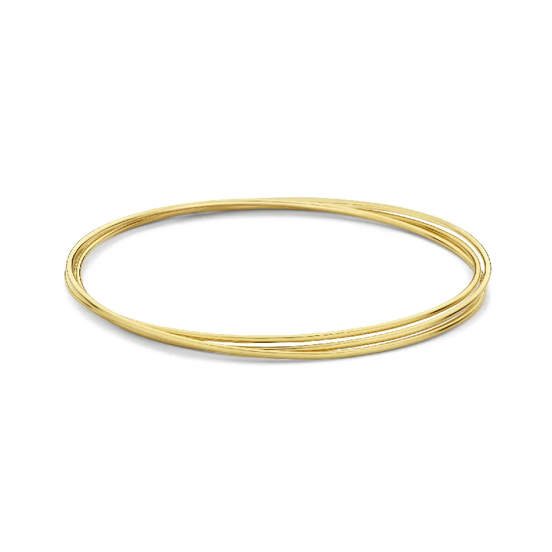 Cour d'Honneur Adora 14 karat gold bangles with 3 bracelets