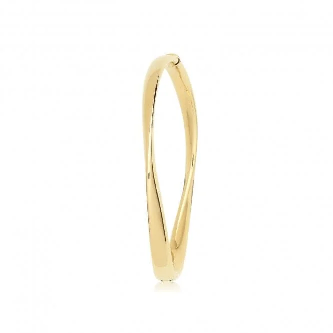 9ct Gold Twist Bangle BN430