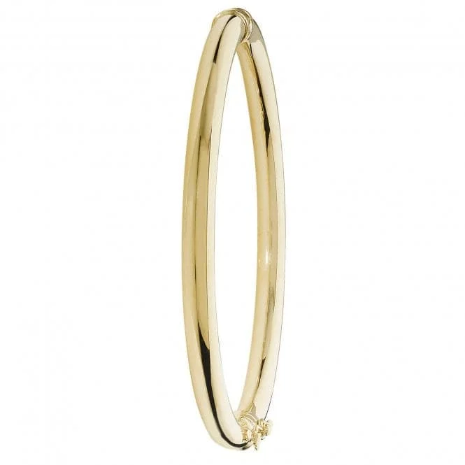 9CT Yellow Gold Hinged Bangle BN377