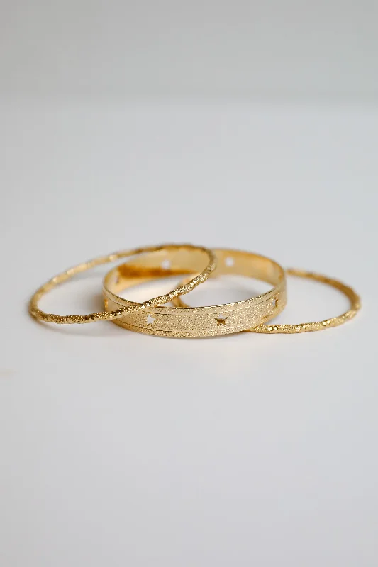 Cecelia Gold Star Bangle Set