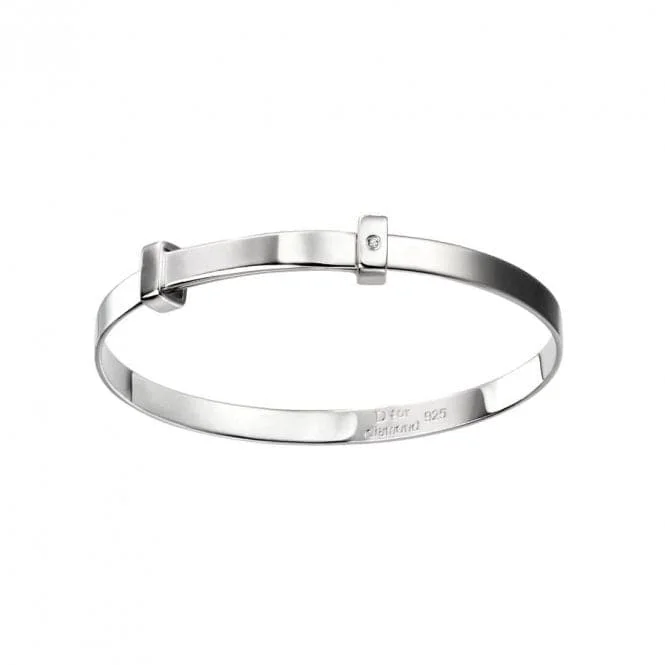 Sterling Silver Plain Bangle B5060