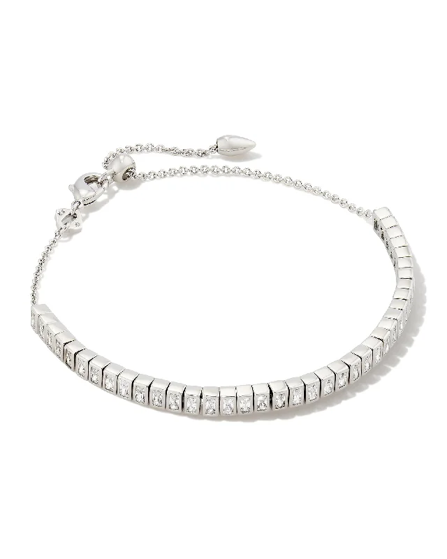 GRACIE SILVER CZ TENNIS BRACELET