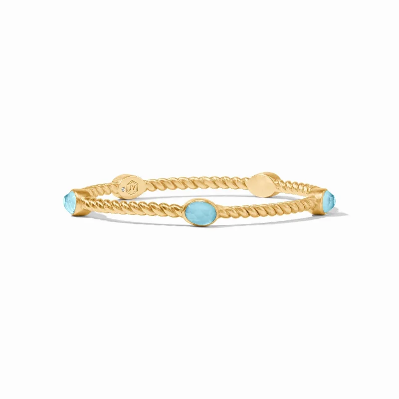 NASSAU STONE BANGLE- CAPRI BLUE- SMALL