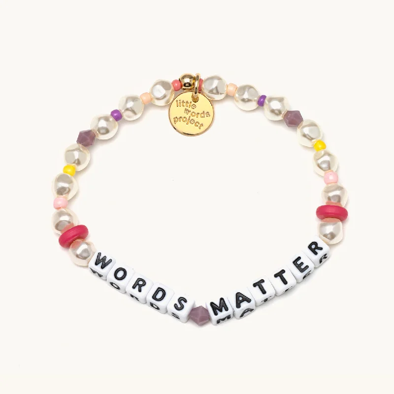 WORDS MATTER PEARL BRACELET