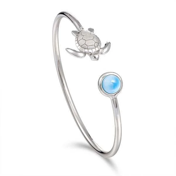 Larimar Paia Honu Bangle Bracelet