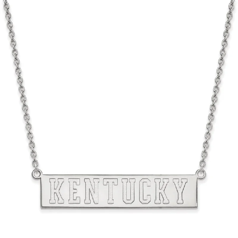 Sterling Silver U of Kentucky Large Pendant Necklace