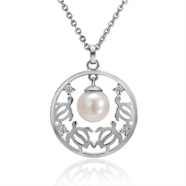 Pearl Honu Turtle Infinity Pendant by Alamea