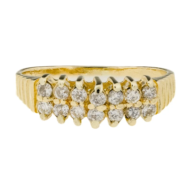 0.56ctw Diamond Fashion Ring in 14K Yellow Gold - Size 7.7