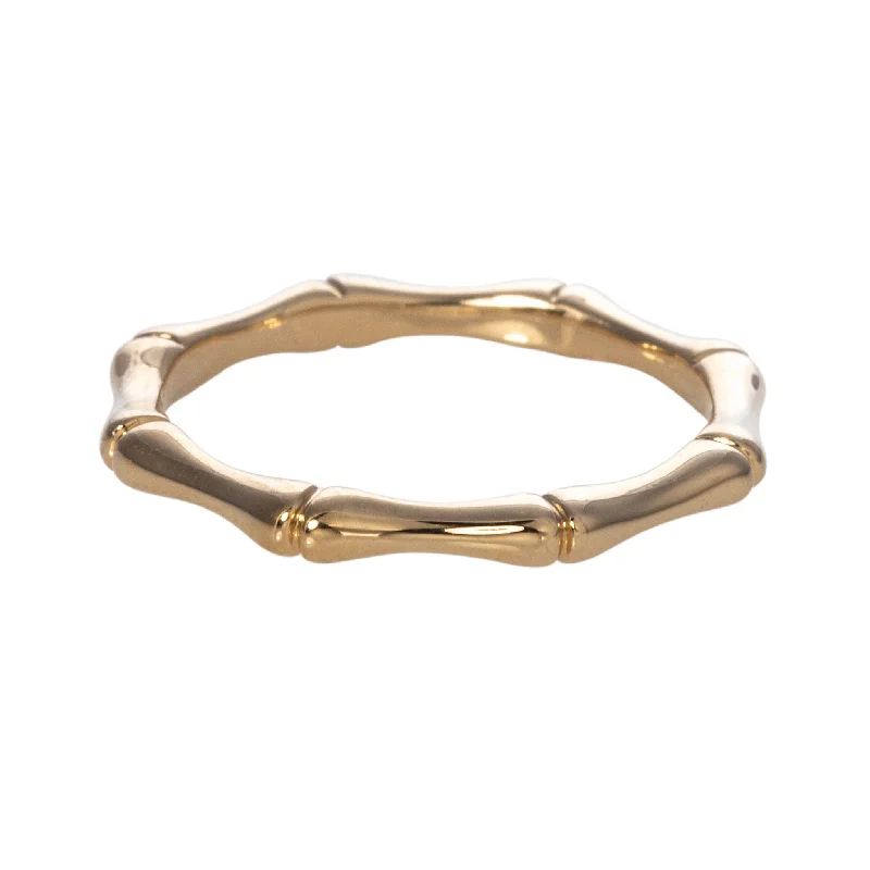 14K Yellow Gold Bamboo Band