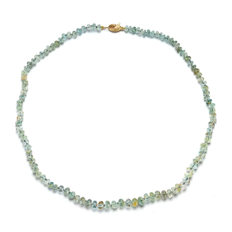 Aquamarine Beaded Necklace