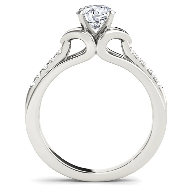 Auriya 14k White Gold Lab Grown Round Diamond Engagement Ring 0.50 to 5.00 ct. tw. (F-G VS)