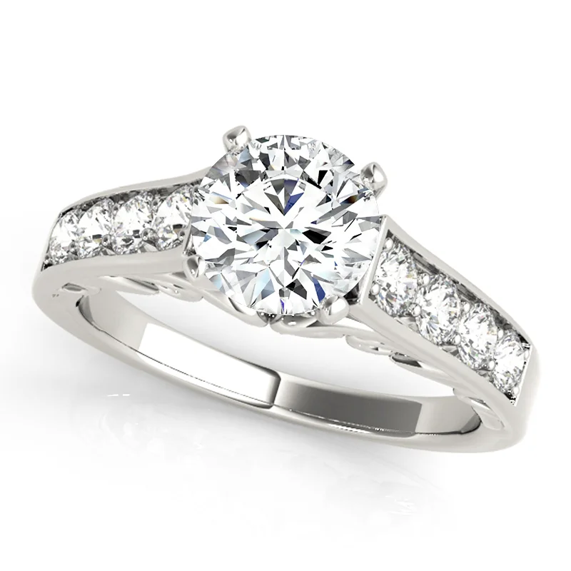 Auriya 14k White Gold Lab Grown Round Diamond Engagement Ring 0.50 to 5.00 ct. tw. (F-G VS)