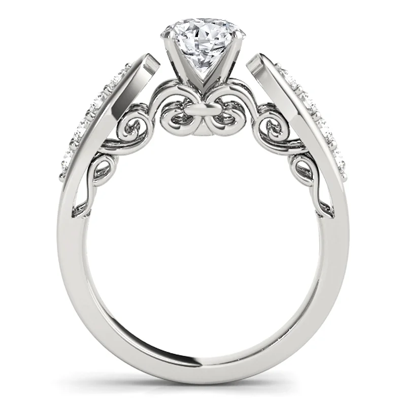 Auriya 14k White Gold Lab Grown Round Diamond Engagement Ring 0.50 to 5.00 ct. tw. (F-G VS)