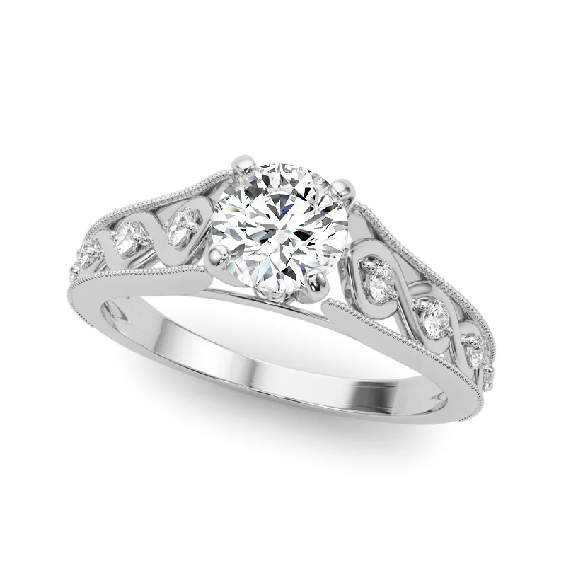 Auriya 14k White Gold Lab Grown Round Diamond Engagement Ring 0.50 to 5.00 ct. tw. (F-G VS)