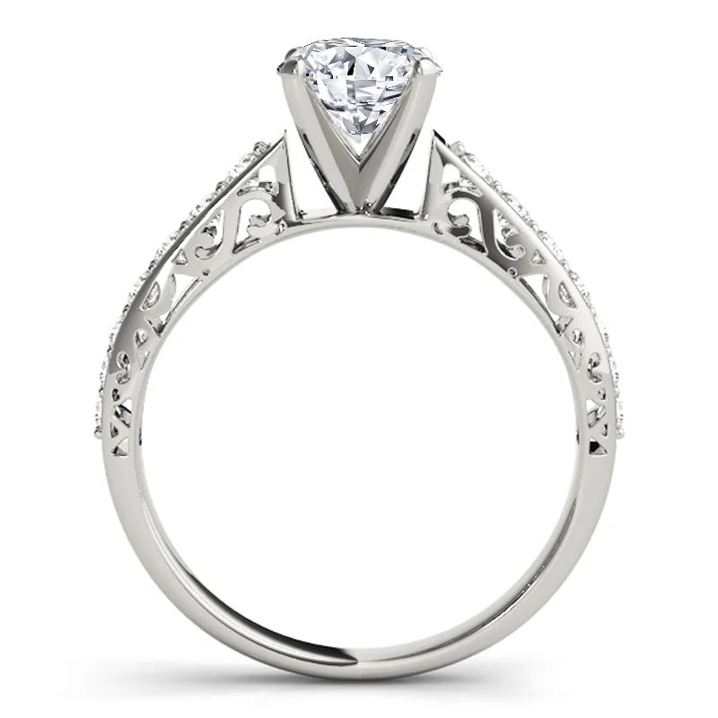 Auriya 14k White Gold Lab Grown Round Diamond Engagement Ring 0.50 to 5.00 ct. tw. (F-G VS)