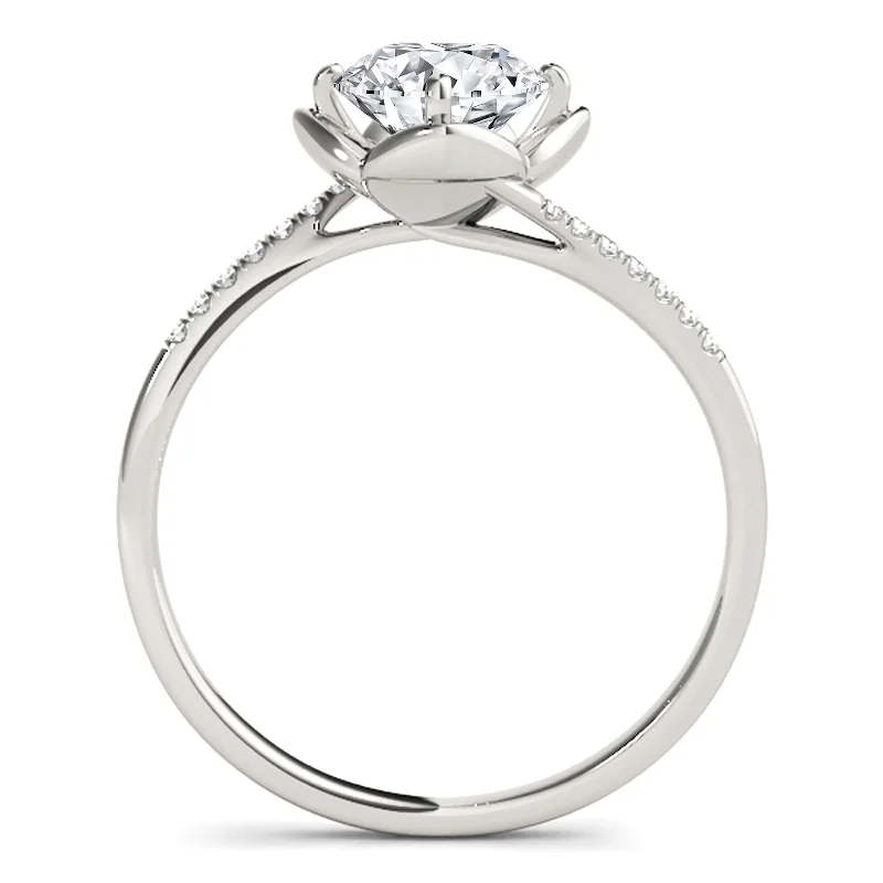 Auriya 14k White Gold Lab Grown Round Diamond Engagement Ring 0.50 to 5.00 ct. tw. (F-G VS)