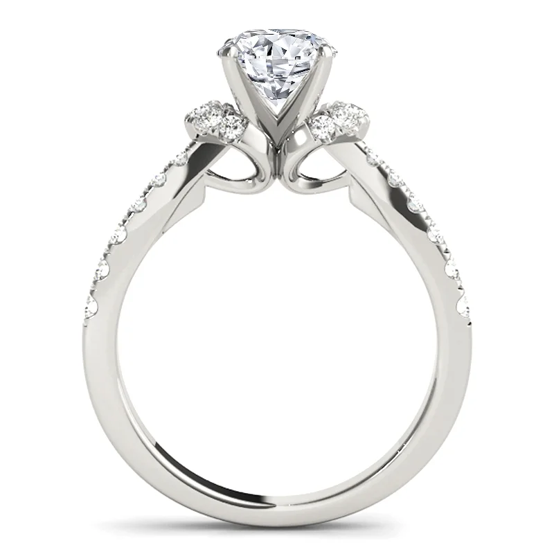 Auriya 14k White Gold Lab Grown Round Diamond Halo Engagement Ring 0.50 to 5.00 ct. tw. (F-G VS)