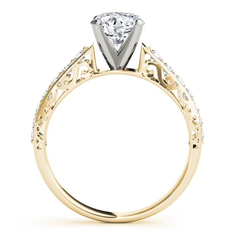 Auriya 14k Yellow Gold Lab Grown Round Diamond Engagement Ring 0.50 to 5.00 ct. tw. (F-G VS)