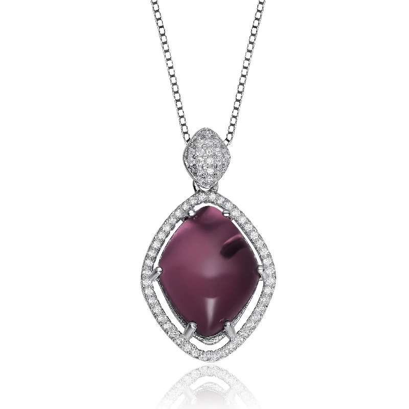 Elise Amethyst Shape Pendant