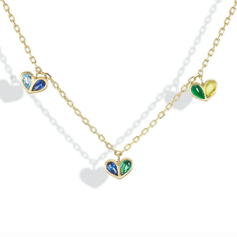 Triple Sweetheart Necklace