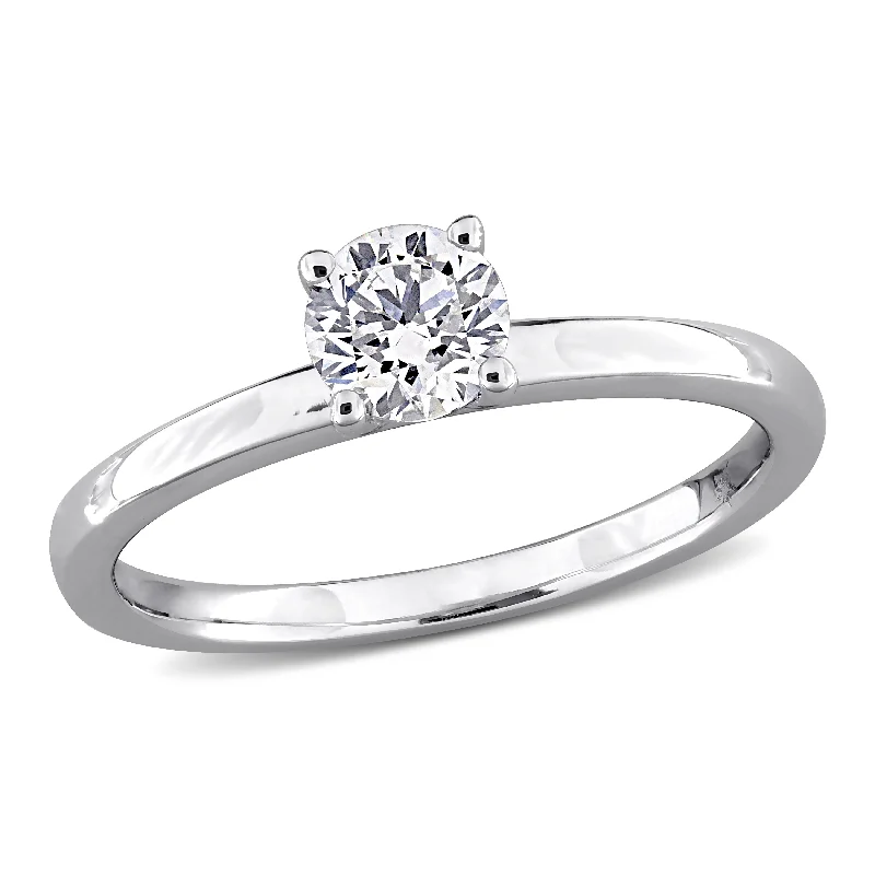 Created Forever 1/2ct TW Lab-Grown Diamond Solitaire Engagement Ring in 10k White Gold