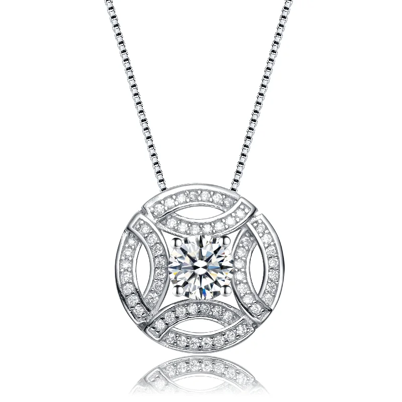 La Roche Accent Round Pendant Necklace