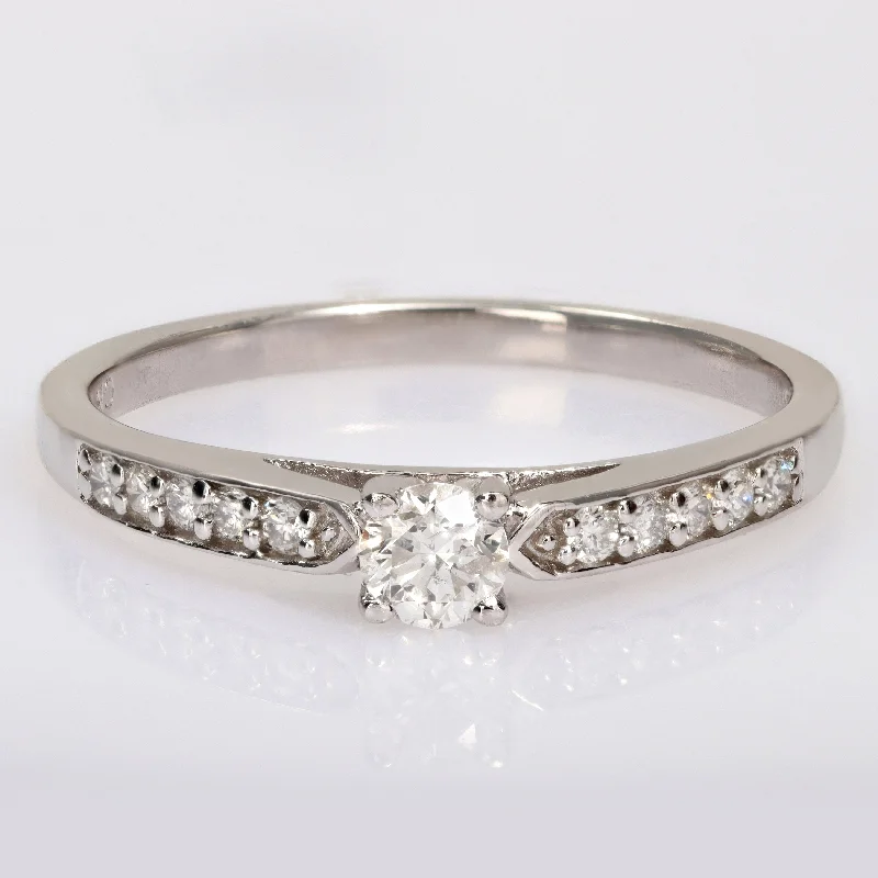 Miadora 1/3ct TDW Diamond Engagement Ring in Sterling Silver