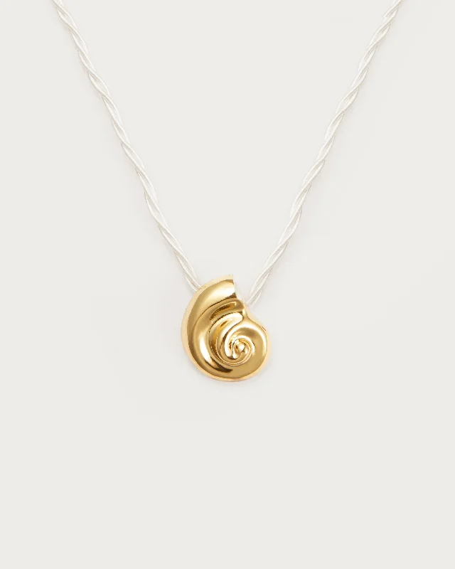 Nautilus Shell Cord Necklace