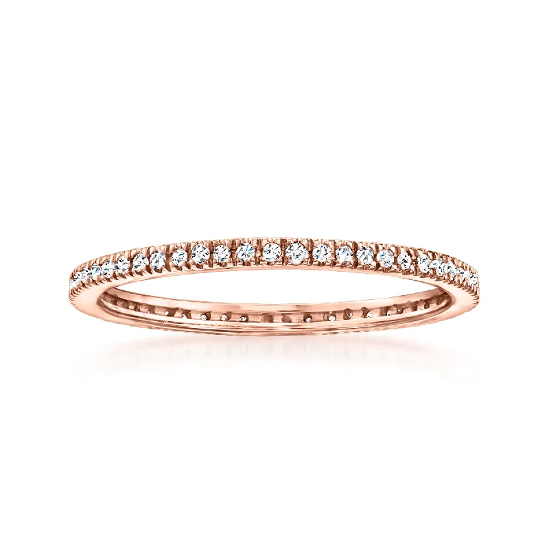 RS Pure by Ross-Simons Diamond Eternity Band in 14kt Rose Gold