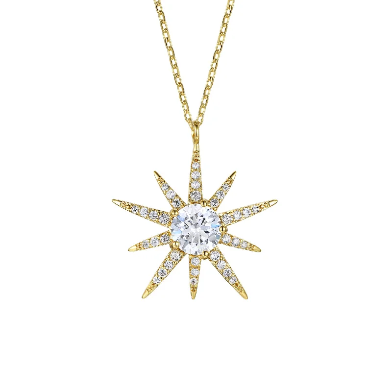 Soleil Starburst Pendant Necklace