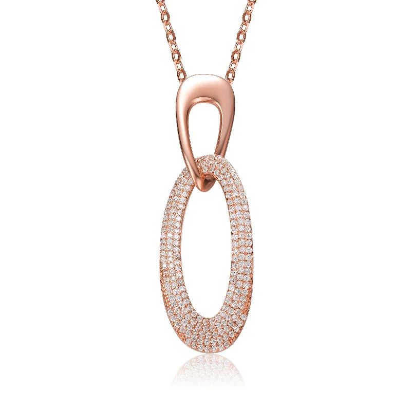 Raquelle Rose Gold Plated Link Necklace