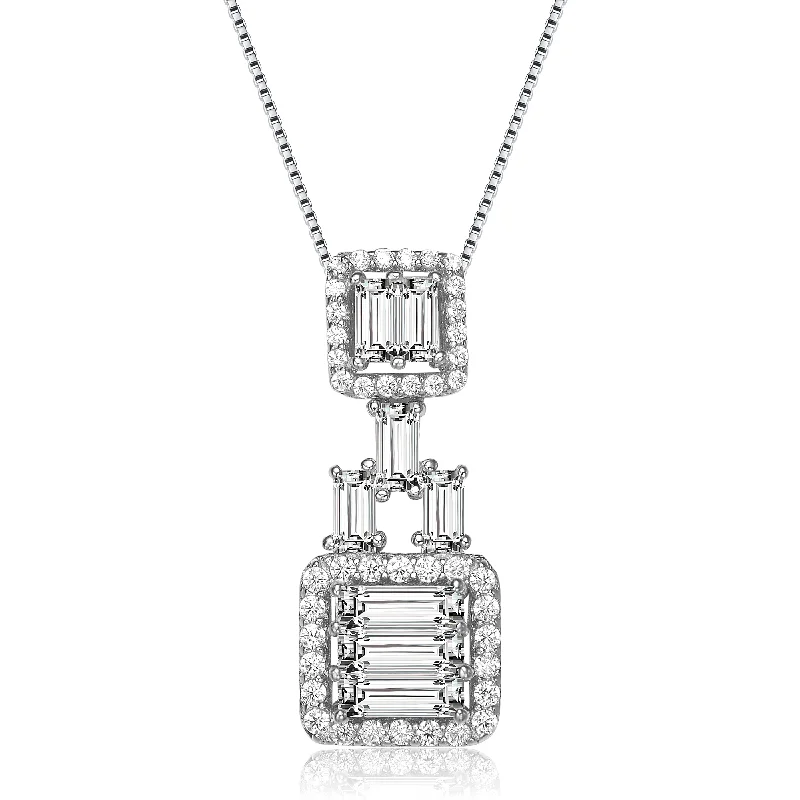 Déco Cube Pendant Necklace