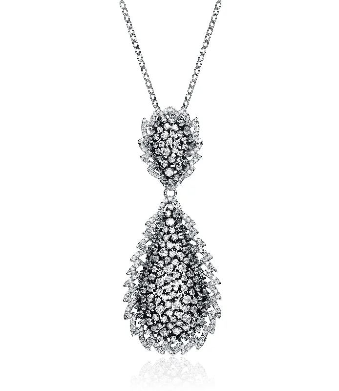 Anne Double Teardrop Pendant Necklace