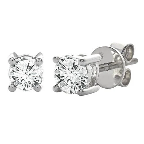 14K 0.60CTW DIAMOND SOLITAIRE STUD EARRINGS