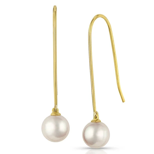 Akoya Pearl Earrings - "Stately Grace"