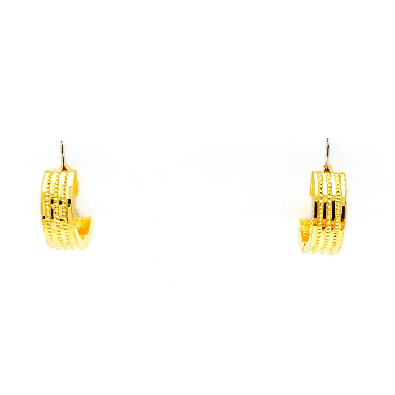 Decorative Trendy 22k Gold Earrings