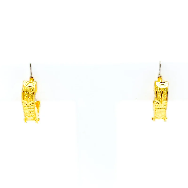 Lush Mod 22k Gold Earrings