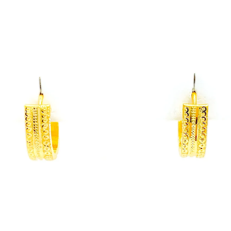 Ornate Ethereal 22k Gold Earrings