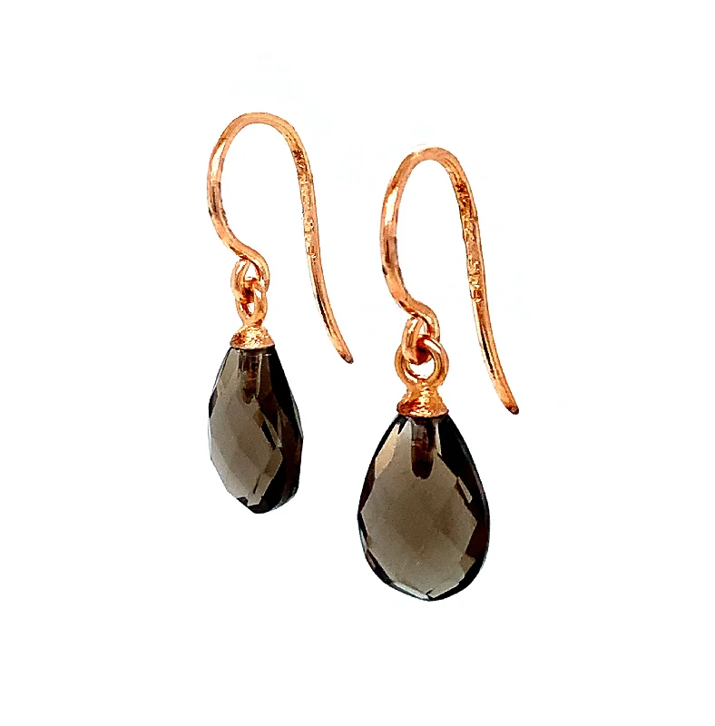 Smokey Quartz Drop Earrings