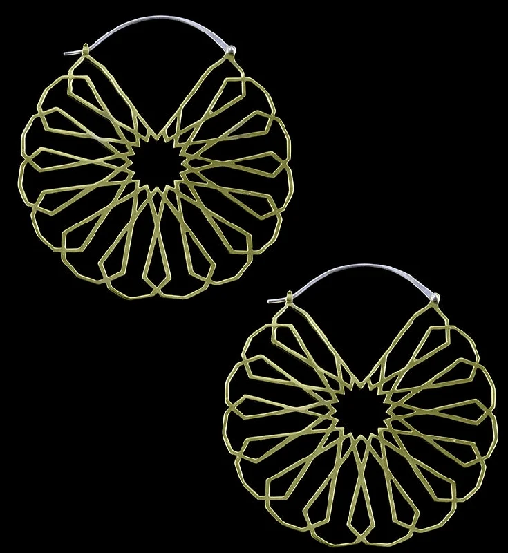 Borderline Brass Earrings - Weights