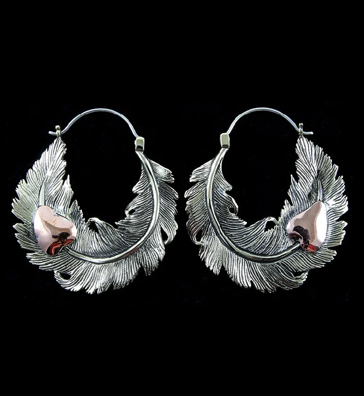 Feather Brass Ear Weights