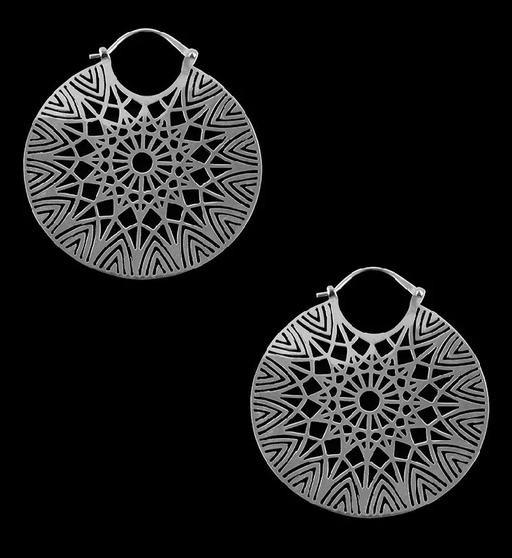 Stellar White Brass Earrings - Weights